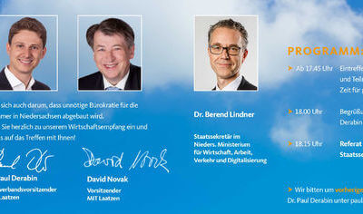 Für eine starke Wirtschaft in Laatzen – Wirtschaftsempfang am 30. April 2019